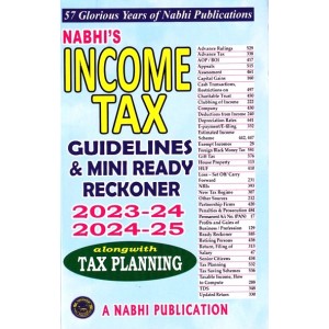 Nabhi's Income Tax Guidelines & Mini Ready Reckoner 2023-24 & 2024-25 Alongwith Tax Planning